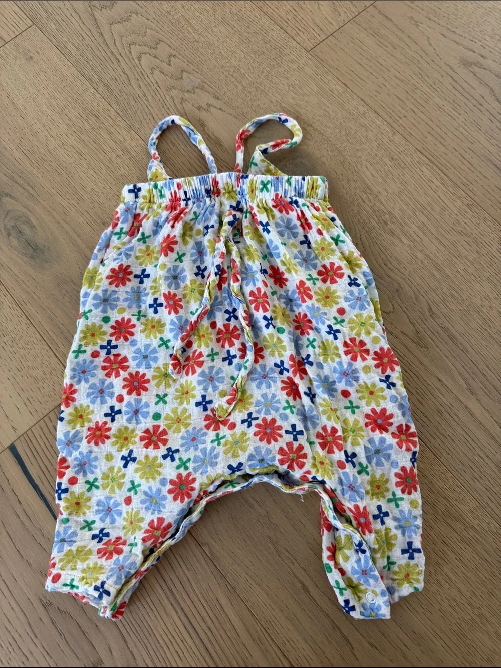 Angel Dear | Organic Cotton Tie Back Mod Daisy Romper
